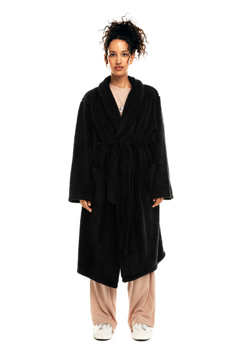Халат плюшевый с поясом, Черный, Халат плюшевый с поясом
Халат плюшевый с поясом, Черный, Халат плюшевый с поясом