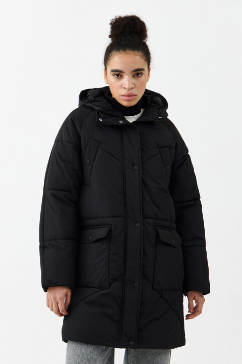 Пальто стеганое утепленное с капюшоном, Черный, Пальто стеганое утепленное с капюшоном
Пальто стеганое утепленное с капюшоном, Черный, Пальто стеганое утепленное с капюшоном