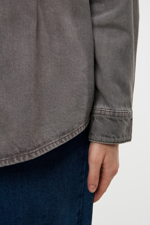 Рубашка oversize джинсовая с нагрудными карманами, Серый, Рубашка oversize джинсовая с нагрудными карманами
Рубашка oversize джинсовая с нагрудными карманами, Серый, Рубашка oversize джинсовая с нагрудными карманами