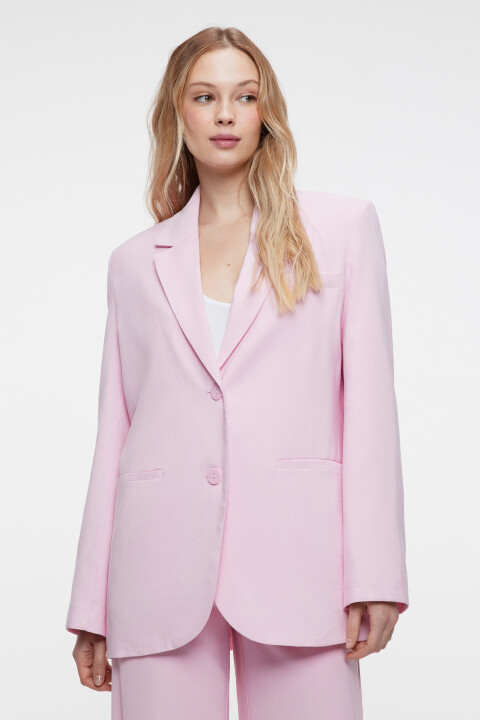 Пиджак oversize однобортный из вискозной ткани, Розовый, Пиджак oversize однобортный из вискозной ткани
Пиджак oversize однобортный из вискозной ткани, Розовый, Пиджак oversize однобортный из вискозной ткани