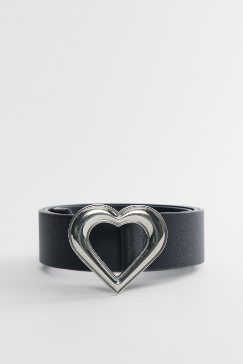 Ремень из экокожи с пряжкой-сердечком, Черный, Ремень из экокожи с пряжкой-сердечком
Ремень из экокожи с пряжкой-сердечком, Черный, Ремень из экокожи с пряжкой-сердечком