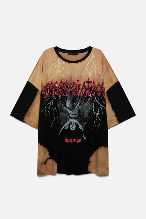 Футболка oversize вареная с принтом в стиле гранж, Черный, Футболка oversize вареная с принтом в стиле гранж
Футболка oversize вареная с принтом в стиле гранж, Черный, Футболка oversize вареная с принтом в стиле гранж