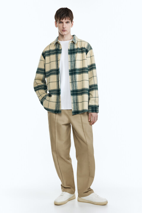 Рубашка прямая клетчатая, Бежевый, Рубашка прямая клетчатая
Рубашка прямая клетчатая, Бежевый, Рубашка прямая клетчатая