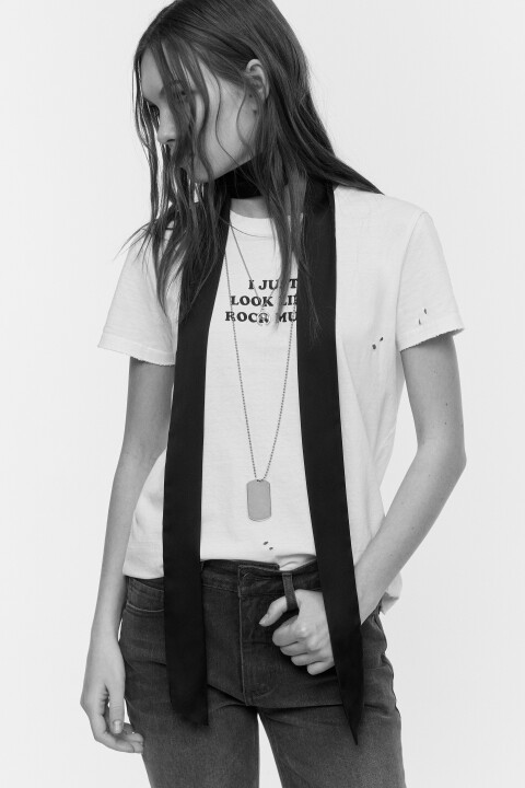 Футболка рваная с принтом-надписью, Белый, Футболка рваная с принтом-надписью
Футболка рваная с принтом-надписью, Белый, Футболка рваная с принтом-надписью