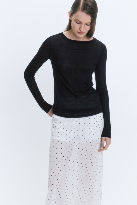 Лонгслив приталенный из тонкого трикотажа, Черный, Лонгслив приталенный из тонкого трикотажа
Лонгслив приталенный из тонкого трикотажа, Черный, Лонгслив приталенный из тонкого трикотажа