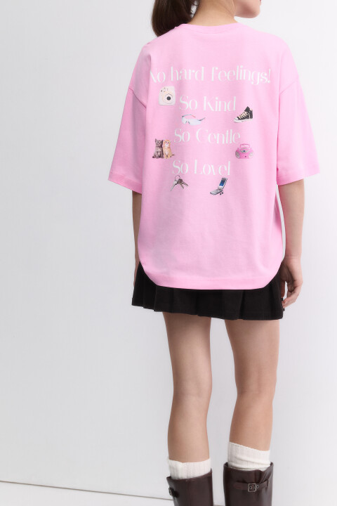 Футболка oversize с принтом и надписями, Розовый, Футболка oversize с принтом и надписями
Футболка oversize с принтом и надписями, Розовый, Футболка oversize с принтом и надписями