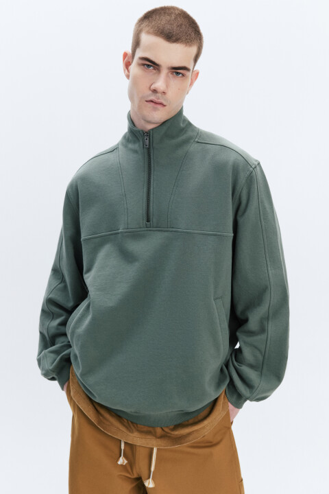 Толстовка oversize с воротником-стойкой на молнии, Мятный, Толстовка oversize с воротником-стойкой на молнии
Толстовка oversize с воротником-стойкой на молнии, Мятный, Толстовка oversize с воротником-стойкой на молнии