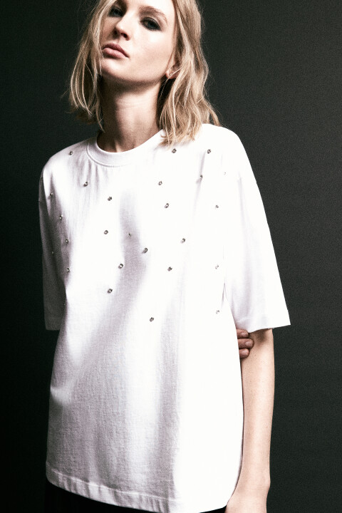 Футболка oversize хлопковая со стразами, Черный, Футболка oversize хлопковая со стразами
Футболка oversize хлопковая со стразами, Черный, Футболка oversize хлопковая со стразами