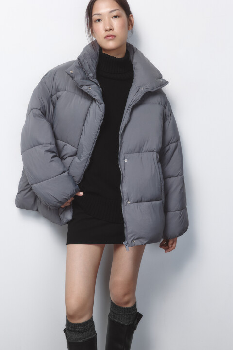 Куртка oversize стеганая с воротником-стойкой, Серый, Куртка oversize стеганая с воротником-стойкой
Куртка oversize стеганая с воротником-стойкой, Серый, Куртка oversize стеганая с воротником-стойкой