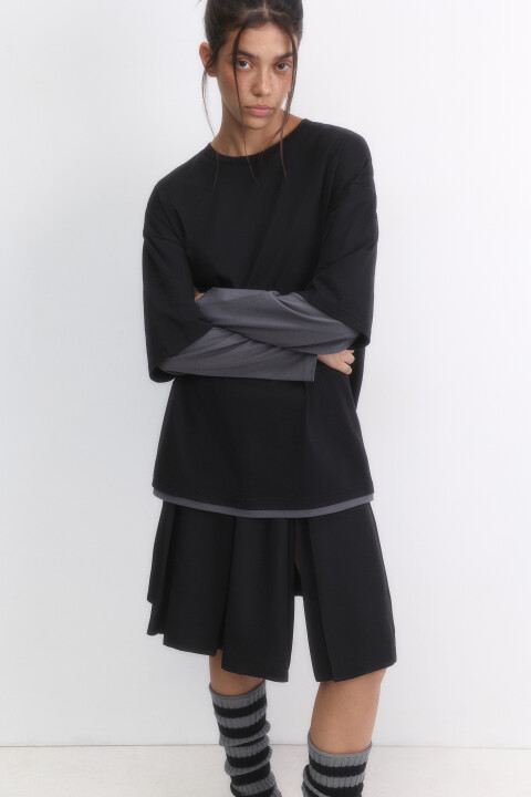 Лонгслив хлопковый с двойными рукавами, Черный, Лонгслив хлопковый с двойными рукавами
Лонгслив хлопковый с двойными рукавами, Черный, Лонгслив хлопковый с двойными рукавами