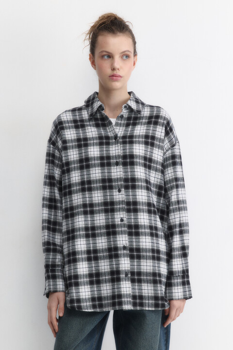Рубашка oversize фланелевая в клетку, Черный, Рубашка oversize фланелевая в клетку
Рубашка oversize фланелевая в клетку, Черный, Рубашка oversize фланелевая в клетку