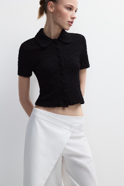 Блузка облегающая ажурная на пуговицах, Черный, Блузка облегающая ажурная на пуговицах
Блузка облегающая ажурная на пуговицах, Черный, Блузка облегающая ажурная на пуговицах