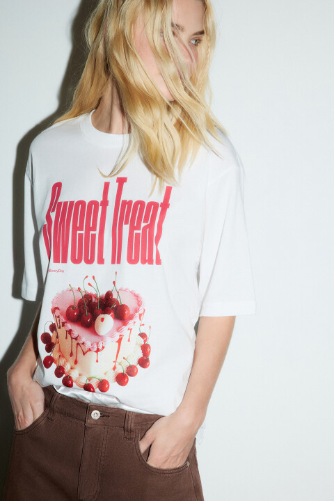 Футболка хлопковая с принтом, Белый, Футболка хлопковая с принтом
Футболка хлопковая с принтом, Белый, Футболка хлопковая с принтом