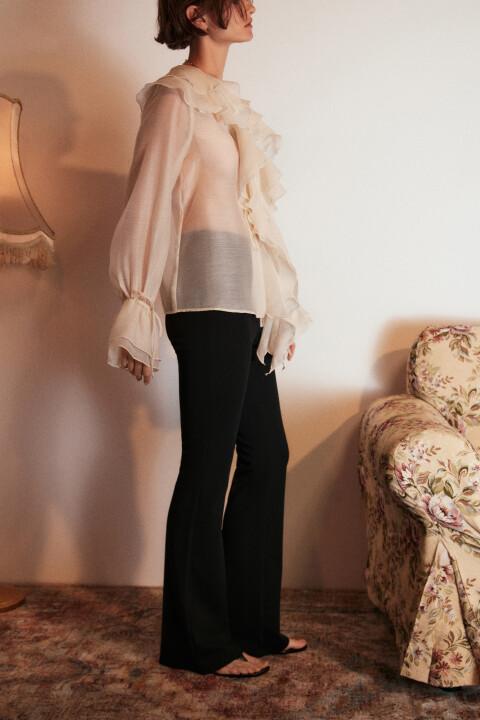 Брюки клеш с высокой посадкой, Черный, Брюки клеш с высокой посадкой
Брюки клеш с высокой посадкой, Черный, Брюки клеш с высокой посадкой