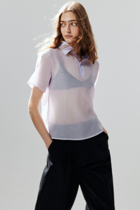 Блузка с воротником-поло, Сиреневый, Блузка с воротником-поло
Блузка с воротником-поло, Сиреневый, Блузка с воротником-поло