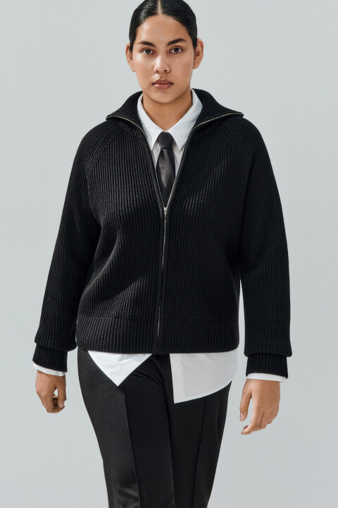 Кардиган вязаный на молнии, Черный, Кардиган вязаный на молнии
Кардиган вязаный на молнии, Черный, Кардиган вязаный на молнии