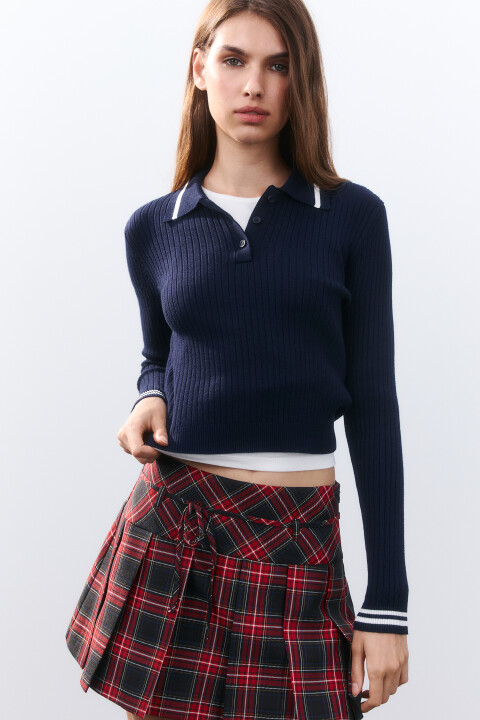 Джемпер-поло облегающий из вискозы, Синий, Джемпер-поло облегающий из вискозы
Джемпер-поло облегающий из вискозы, Синий, Джемпер-поло облегающий из вискозы