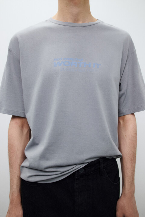 Футболка хлопковая с принтом, Серый, Футболка хлопковая с принтом
Футболка хлопковая с принтом, Серый, Футболка хлопковая с принтом