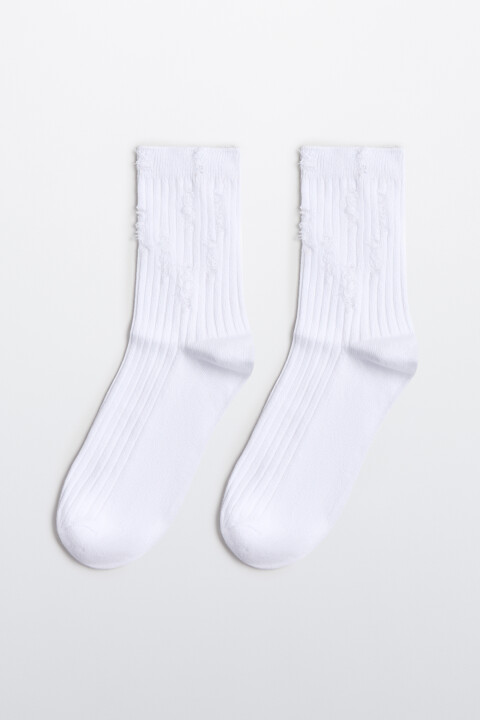 Носки рваные в рубчик, Белый, Носки рваные в рубчик
Носки рваные в рубчик, Белый, Носки рваные в рубчик