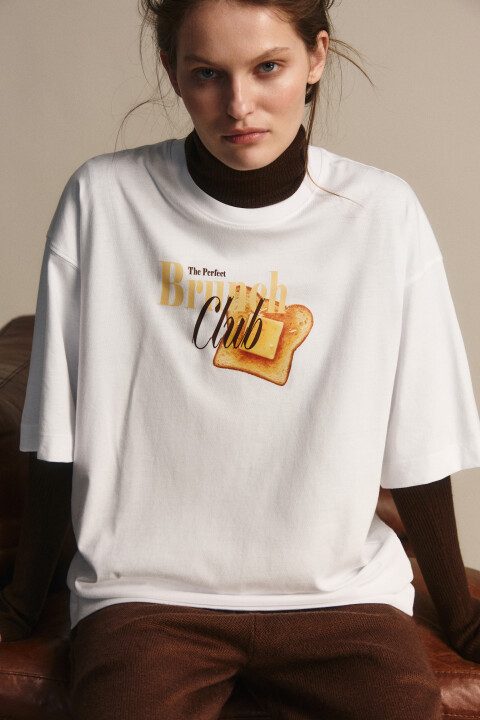 Футболка свободная с принтом, Белый, Футболка свободная с принтом
Футболка свободная с принтом, Белый, Футболка свободная с принтом