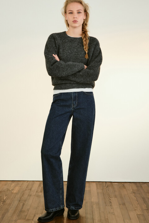 Джинсы прямые с высокой посадкой, Синий, Джинсы прямые с высокой посадкой
Джинсы прямые с высокой посадкой, Синий, Джинсы прямые с высокой посадкой