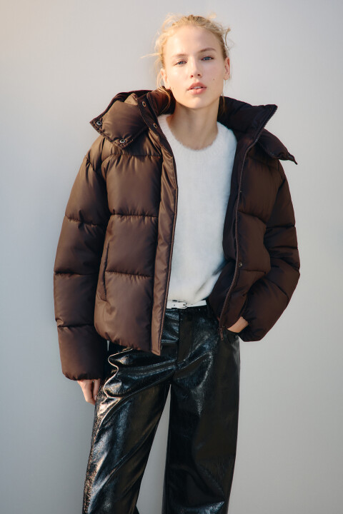 Куртка короткая стеганая с капюшоном, Коричневый, Куртка короткая стеганая с капюшоном
Куртка короткая стеганая с капюшоном, Коричневый, Куртка короткая стеганая с капюшоном