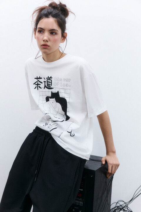 Футболка oversize удлиненная с принтом, Белый, Футболка oversize удлиненная с принтом
Футболка oversize удлиненная с принтом, Белый, Футболка oversize удлиненная с принтом