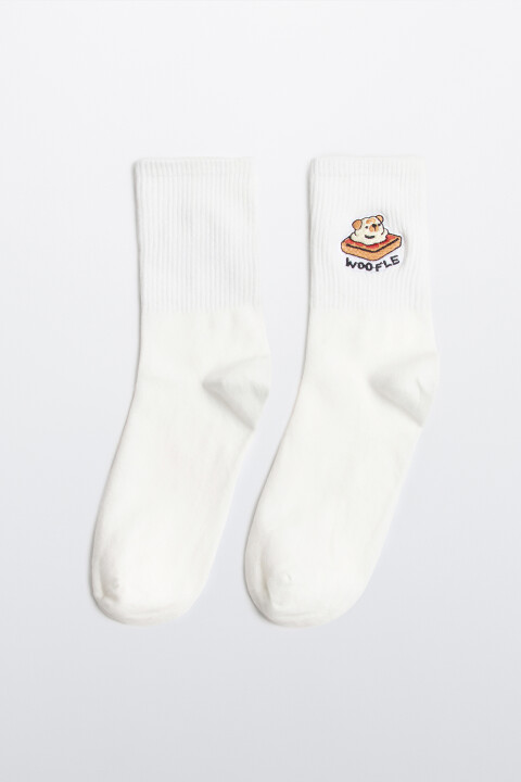 Носки высокие с вышивкой, Ванильный, Носки высокие с вышивкой
Носки высокие с вышивкой, Ванильный, Носки высокие с вышивкой