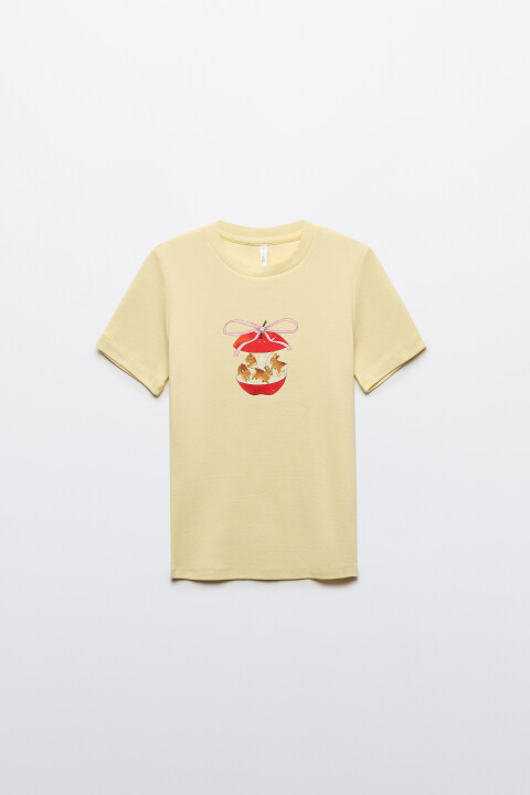 Футболка облегающая с принтом, Желтый, Футболка облегающая с принтом
Футболка облегающая с принтом, Желтый, Футболка облегающая с принтом