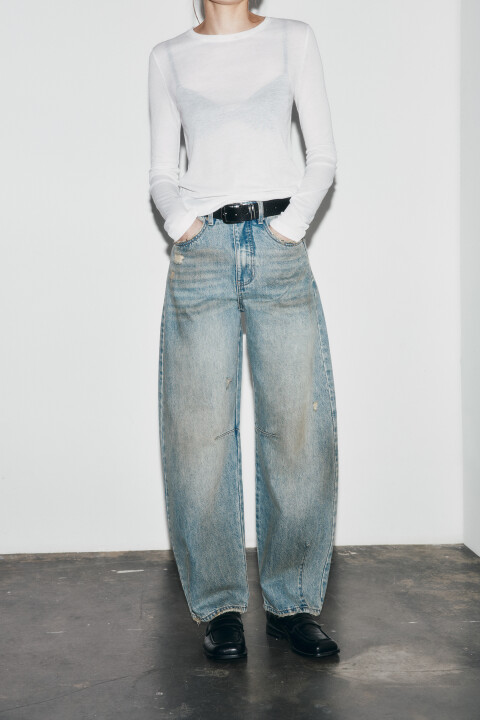 Джинсы barrel fit рваные с эффектом грязи, Синий, Джинсы barrel fit рваные с эффектом грязи
Джинсы barrel fit рваные с эффектом грязи, Синий, Джинсы barrel fit рваные с эффектом грязи