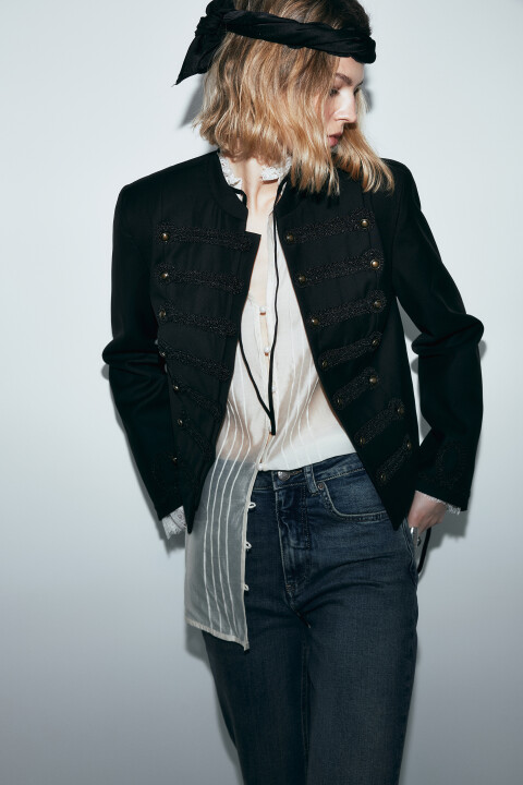 Жакет-доломан прямой в гусарском стиле, Черный, Жакет-доломан прямой в гусарском стиле
Жакет-доломан прямой в гусарском стиле, Черный, Жакет-доломан прямой в гусарском стиле