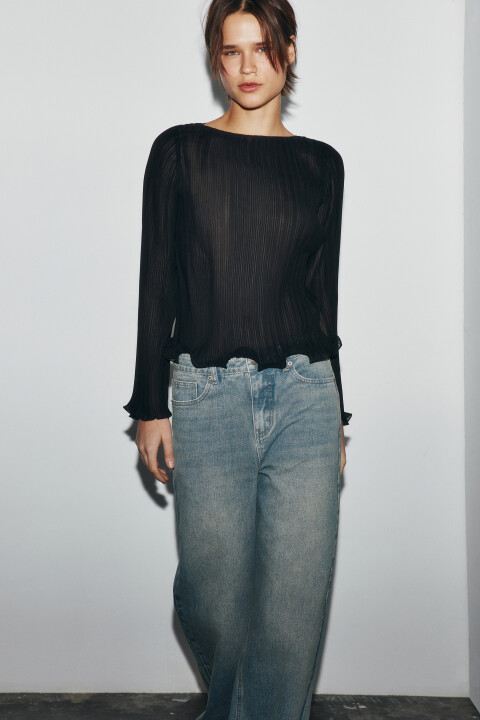 Блузка в рубчик с воланами, Фиолетовый, Блузка в рубчик с воланами
Блузка в рубчик с воланами, Фиолетовый, Блузка в рубчик с воланами