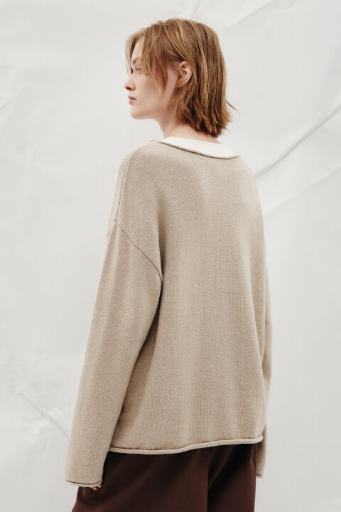 Джемпер вязаный оверсайз с имитацией второго слоя, Бежевый, Джемпер вязаный оверсайз с имитацией второго слоя
Джемпер вязаный оверсайз с имитацией второго слоя, Бежевый, Джемпер вязаный оверсайз с имитацией второго слоя