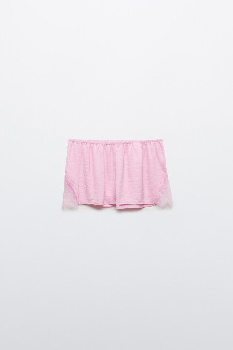 Шорты домашние с атласной фактурой и кружевом, Розовый, Шорты домашние с атласной фактурой и кружевом
Шорты домашние с атласной фактурой и кружевом, Розовый, Шорты домашние с атласной фактурой и кружевом