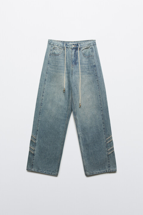 Джинсы baggy fit с декоративными швами и завязками, Синий, Джинсы baggy fit с декоративными швами и завязками
Джинсы baggy fit с декоративными швами и завязками, Синий, Джинсы baggy fit с декоративными швами и завязками