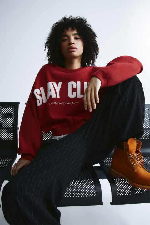 Джемпер вязаный с надписью и кружевом, Красный, Джемпер вязаный с надписью и кружевом
Джемпер вязаный с надписью и кружевом, Красный, Джемпер вязаный с надписью и кружевом