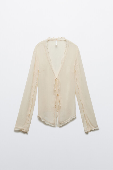 Блузка шифоновая полуприлегающая с волнистыми краями, Молочный, Блузка шифоновая полуприлегающая с волнистыми краями
Блузка шифоновая полуприлегающая с волнистыми краями, Молочный, Блузка шифоновая полуприлегающая с волнистыми краями