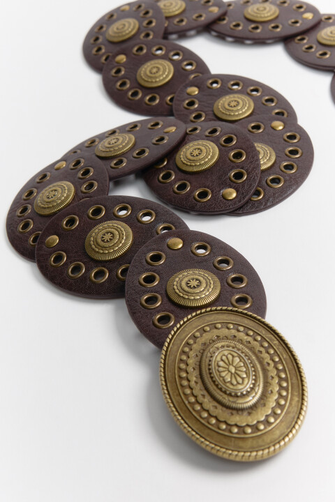 Ремень декоративный с декором в стиле бохо, Коричневый, Ремень декоративный с декором в стиле бохо
Ремень декоративный с декором в стиле бохо, Коричневый, Ремень декоративный с декором в стиле бохо