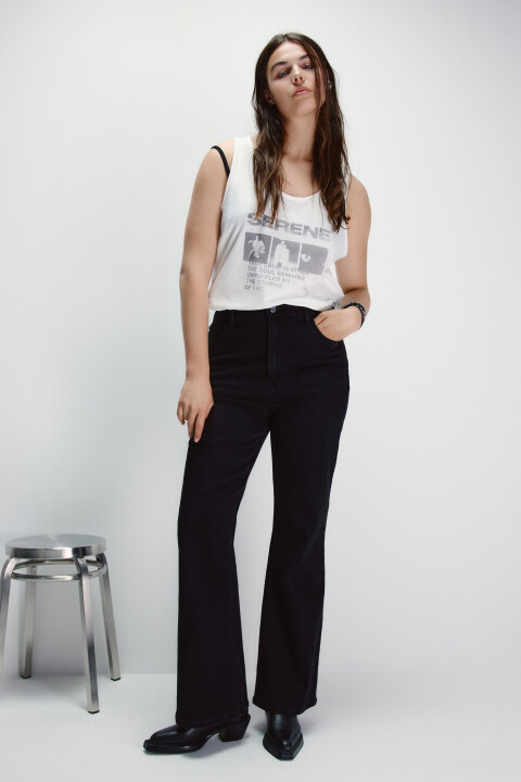 Джинсы клеш с высокой посадкой, Черный, Джинсы клеш с высокой посадкой
Джинсы клеш с высокой посадкой, Черный, Джинсы клеш с высокой посадкой