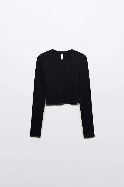 Лонгслив укороченный базовый из хлопка, Черный, Лонгслив укороченный базовый из хлопка
Лонгслив укороченный базовый из хлопка, Черный, Лонгслив укороченный базовый из хлопка