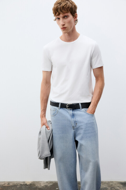 Футболка облегающая базовая, Белый, Футболка облегающая базовая
Футболка облегающая базовая, Белый, Футболка облегающая базовая