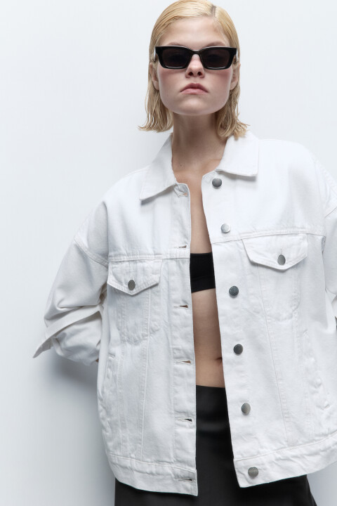 Куртка oversize джинсовая с карманами, Белый, Куртка oversize джинсовая с карманами
Куртка oversize джинсовая с карманами, Белый, Куртка oversize джинсовая с карманами