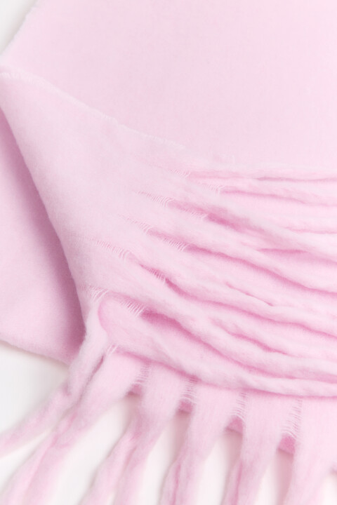 Шарф теплый с бахромой, Розовый, Шарф теплый с бахромой 
Шарф теплый с бахромой, Розовый, Шарф теплый с бахромой