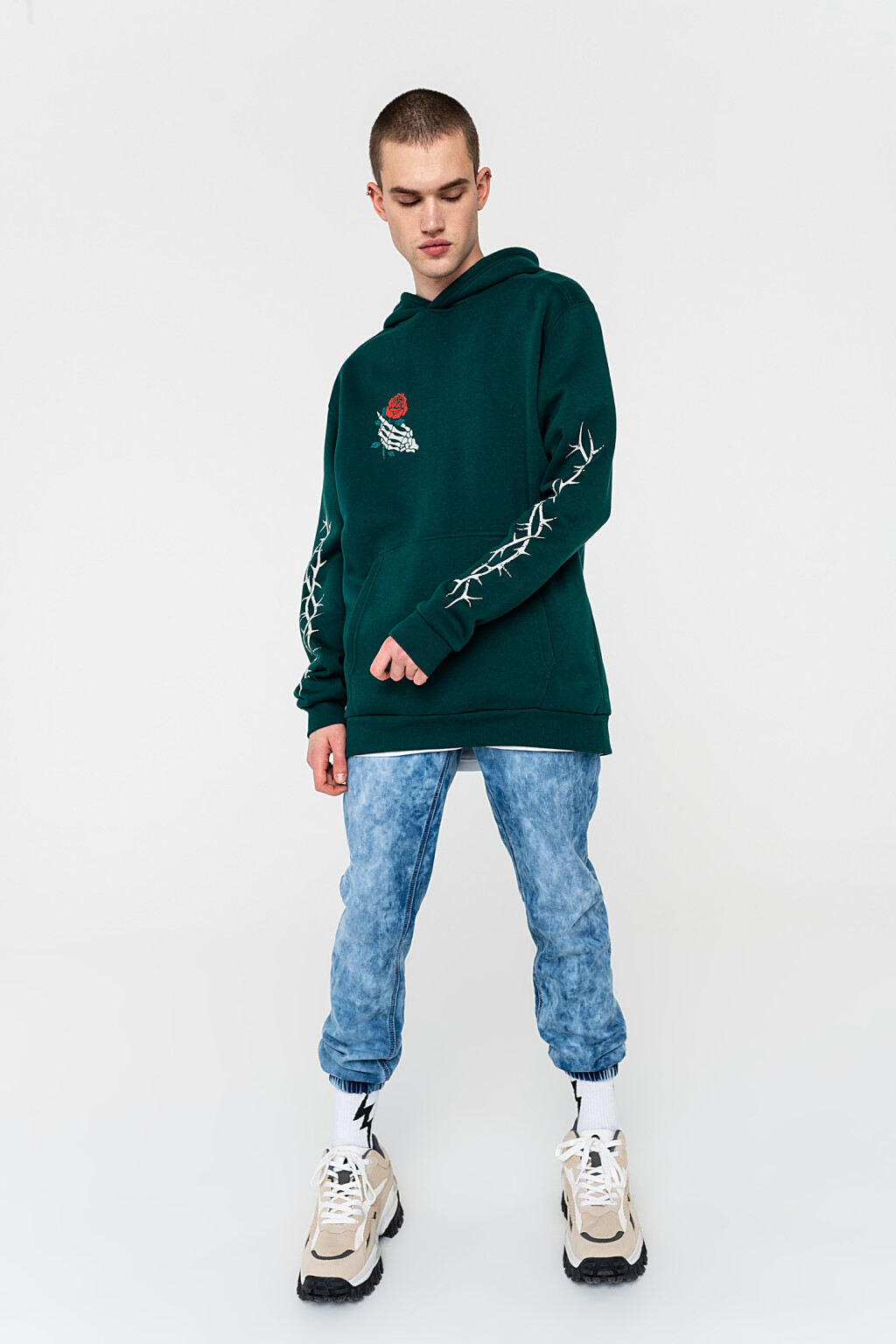 джемпер мужской - цвет зеленый - 1