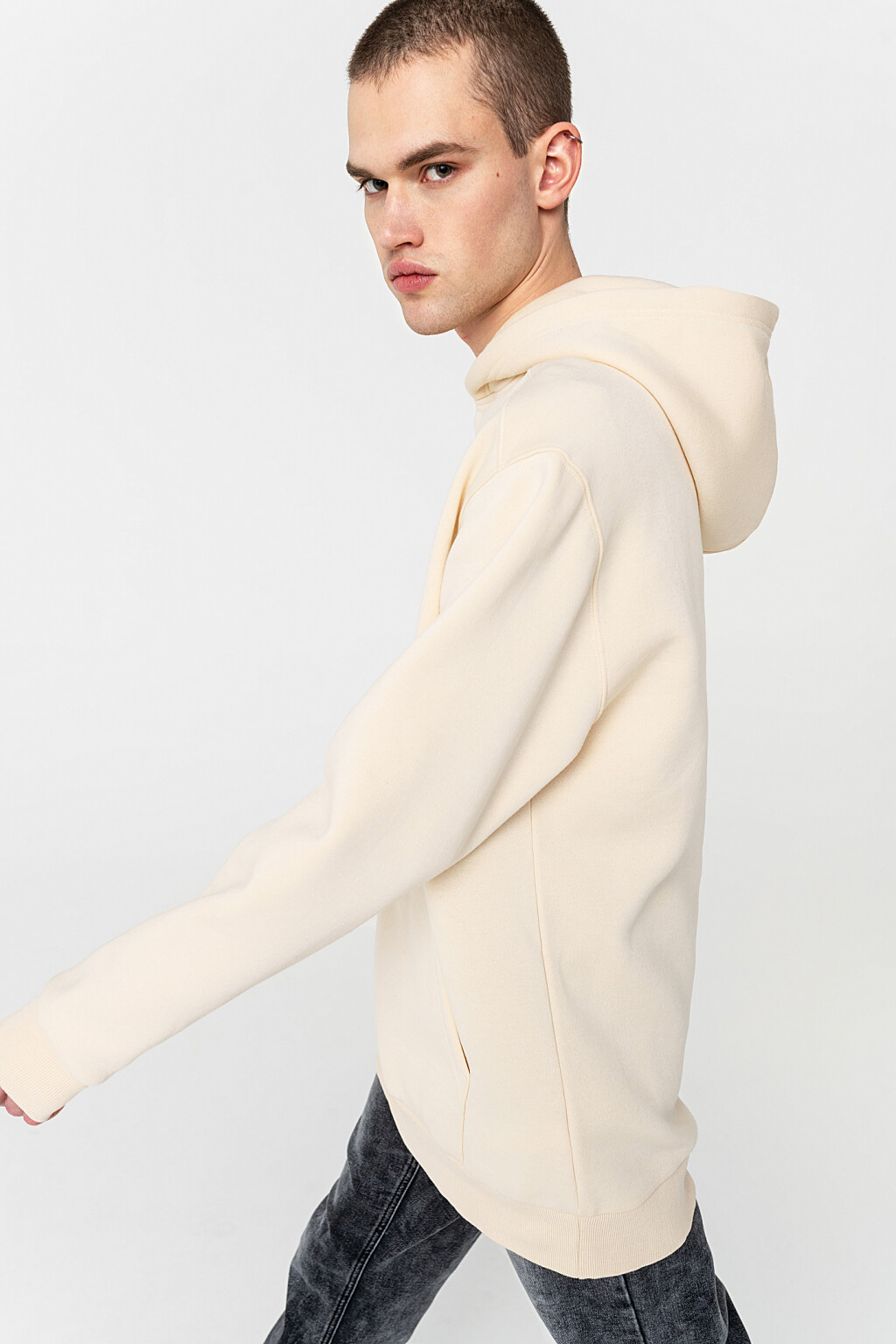 джемпер мужской - цвет белый - 3