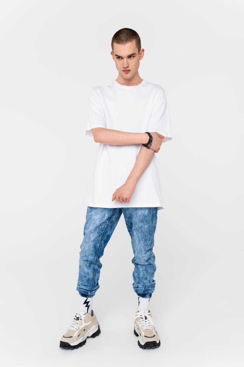 брюки джинсовые - цвет голубой - 2