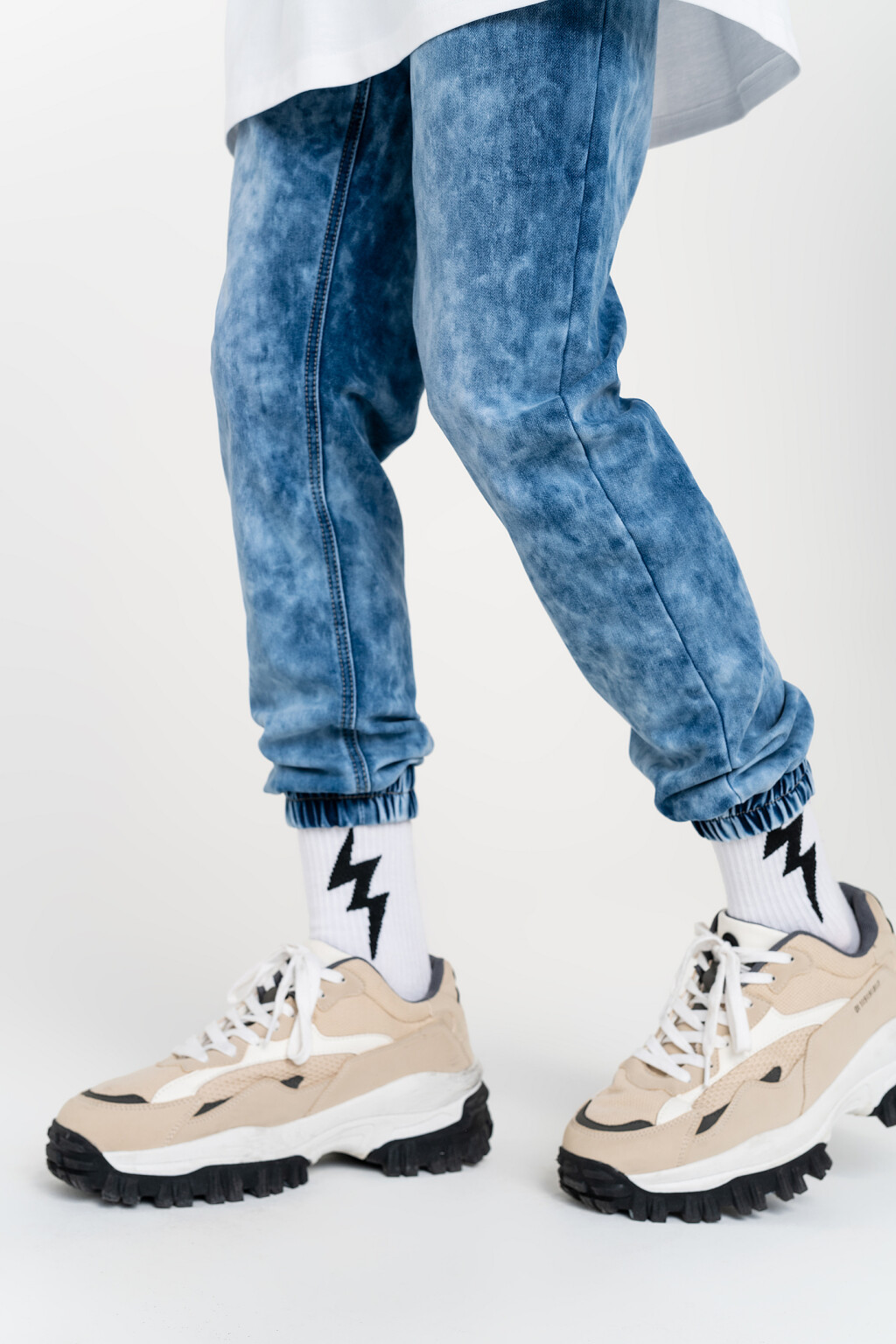 брюки джинсовые - цвет голубой - 5