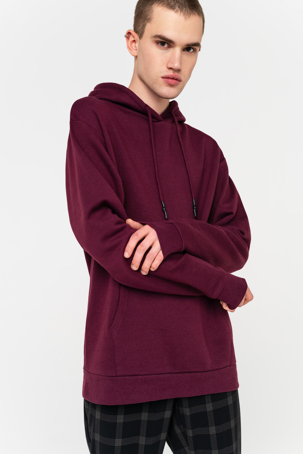 джемпер мужской - цвет бордовый - 2