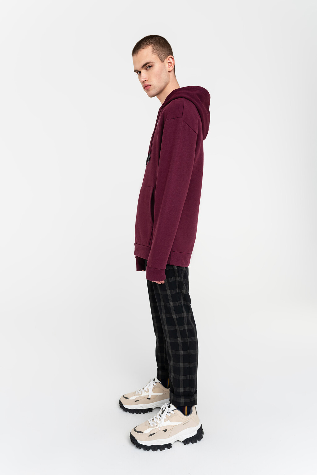 джемпер мужской - цвет бордовый - 4