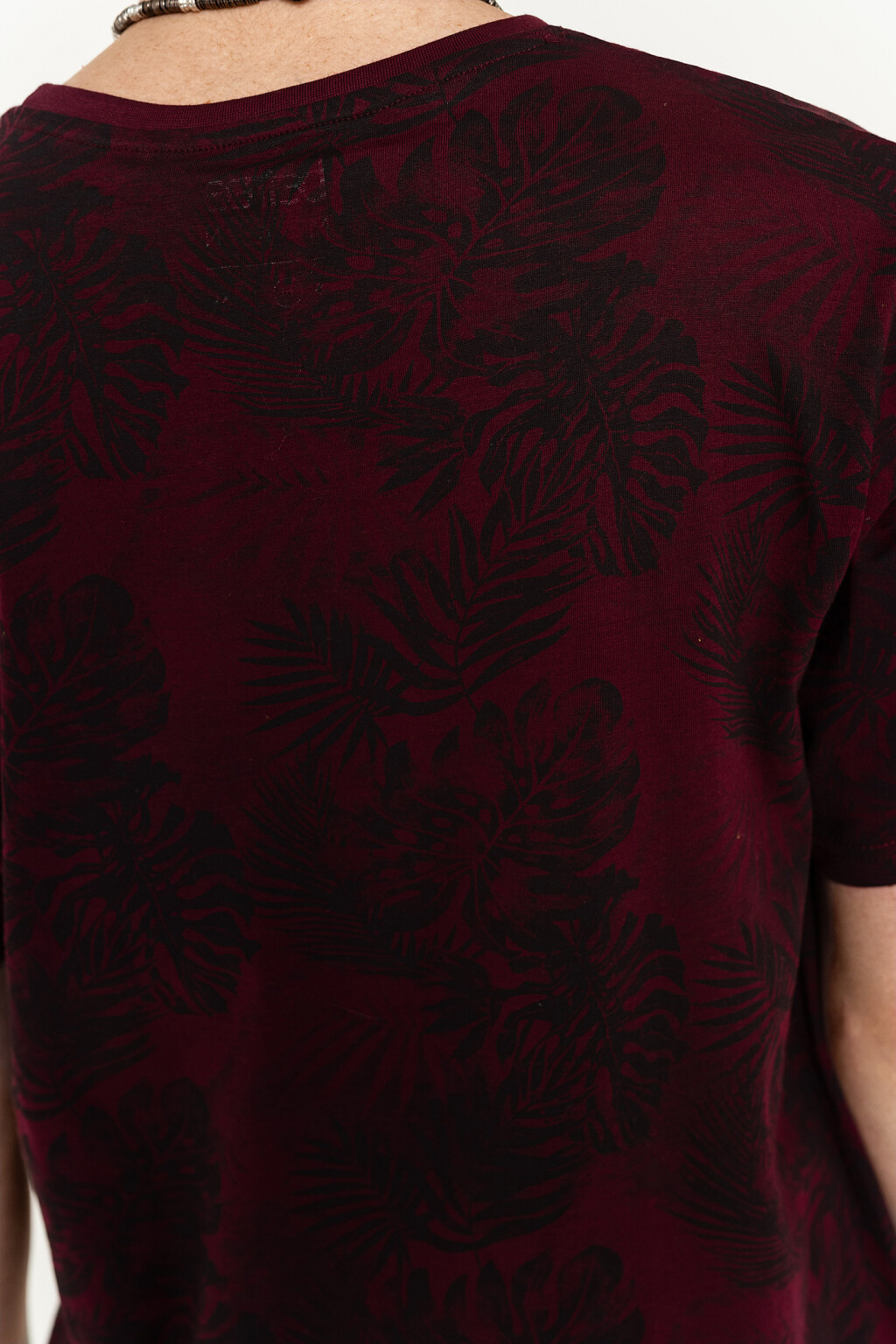 футболка мужская - цвет бордовый - 5